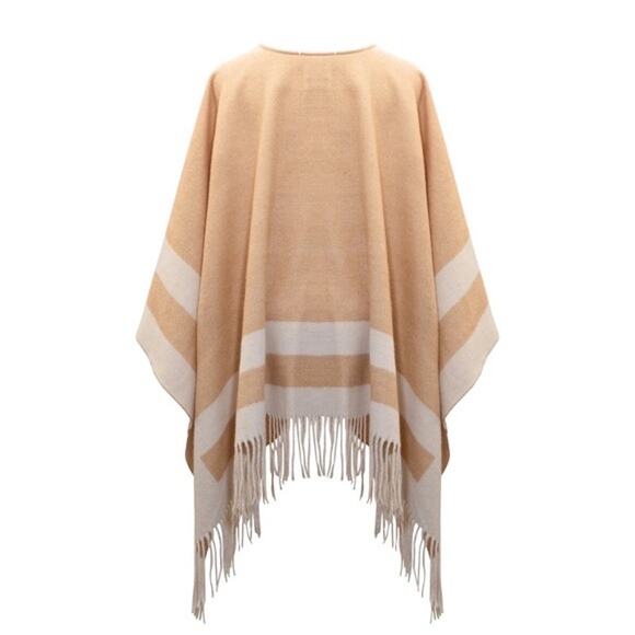 WALTER BAKER Verushka Reversible Poncho Camel/Ivory - Picture 5 of 11